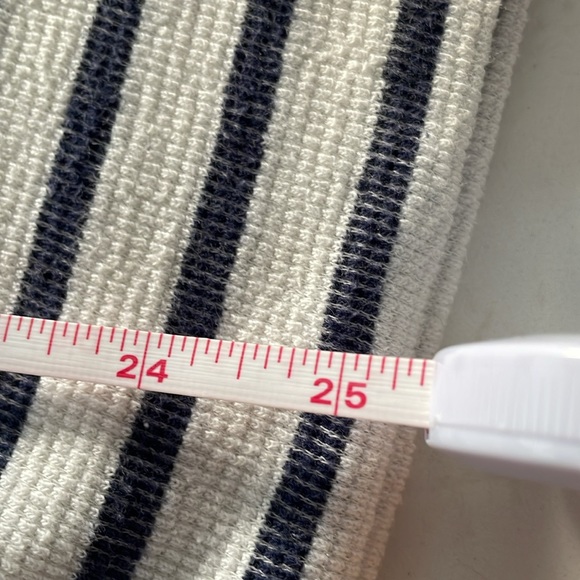 Aerie oversized shirt size large white and blue - Picture 6 of 6